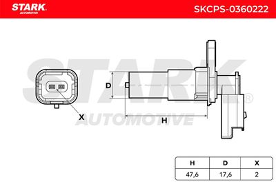 импулсен датчик, колянов вал STARK SKCPS-0360222