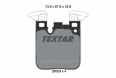 Комплект тормозных колодок, дисковый тормоз 2502901