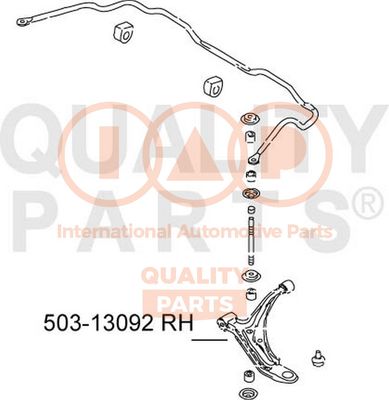 IAP QUALITY PARTS 503-13092 Рычаг подвески  для NISSAN MICRA II (K11) 1.0 i 16V
