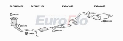 Układ wydechowy EUROFLO DNALM182004A00