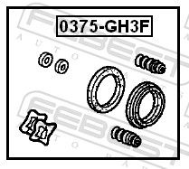 Repair Kit, brake caliper 0375-GH3F