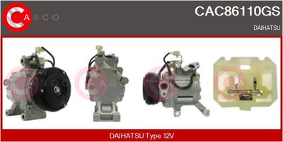 Компрессор, кондиционер CASCO CAC86110GS для DAIHATSU TERIOS