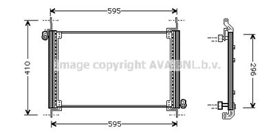 Конденсатор, кондиционер AVA QUALITY COOLING FTA5237 для FIAT MAREA