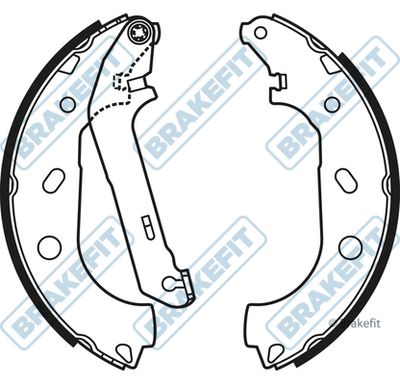 APEC Brake Shoe Set BSH1034