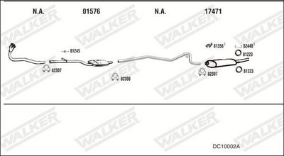 Изпускателна система WALKER DC10002A