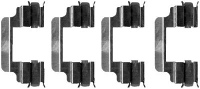 Комплектующие, колодки дискового тормоза HELLA 8DZ 355 202-711 для MERCEDES-BENZ SLK
