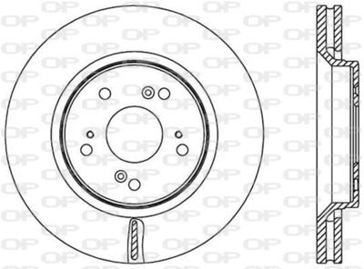 Тормозной диск OPEN PARTS BDR2516.20 для ACURA RDX