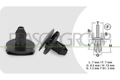 SET CLIPURI SUSTINERE CAROSERIE PRASCO FT040CL01