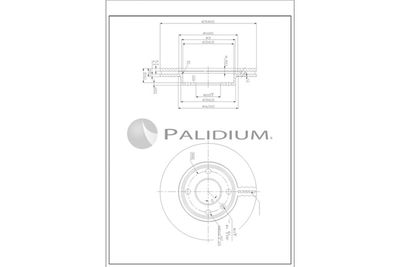 Тормозной диск ASHUKI by Palidium P330-261 для OPEL KARL
