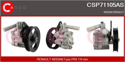 CASCO CSP71105AS Насос гідропідсилювача керма для NISSAN (Ниссан)