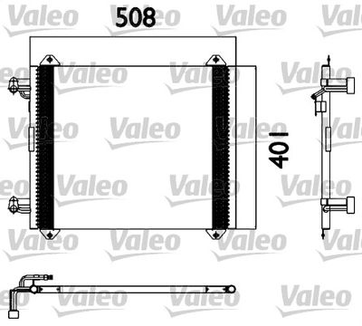 VALEO 817570 Радиатор кондиционера  для AUDI A2 (Ауди А2)
