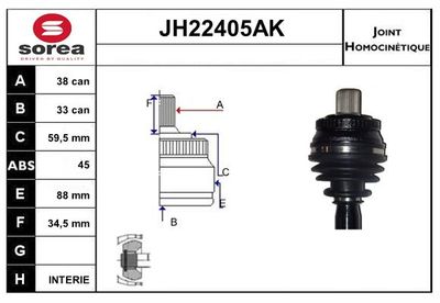 GELENKSATZ ANTRIEBSWELLE