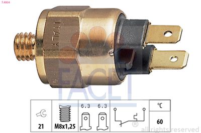 TEMPERATURSCHALTER KüHLMITTELWARNLAMPE FACET 74054