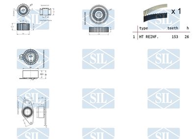 SET CUREA DE DISTRIBUTIE Saleri SIL TK1238 1