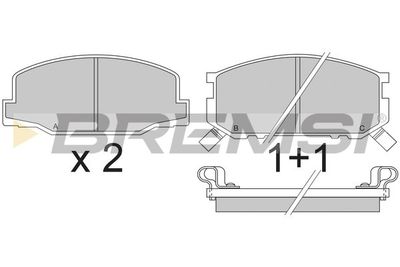 Комплект тормозных колодок, дисковый тормоз BREMSI BP2272 для LOTUS EXCEL