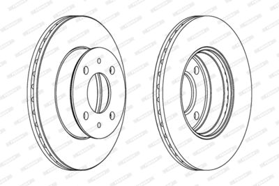 Bromsskiva FERODO DDF1632
