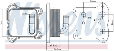 RADIATOR ULEI ULEI MOTOR NISSENS 90680 4