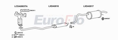Układ wydechowy EUROFLO DALOD160302LHD