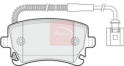 APEC Brake Pad Set, disc brake PAD1367