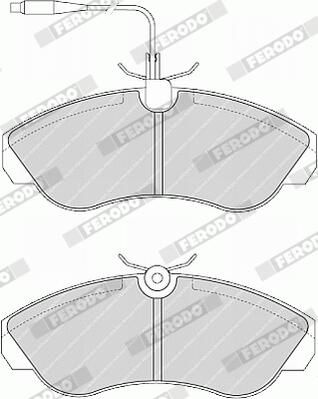 SET PLACUTE FRANA FRANA DISC FERODO FVR968 2
