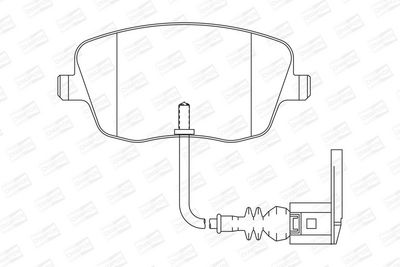 BREMSBELAGSATZ SCHEIBENBREMSE CHAMPION 573127CH 1