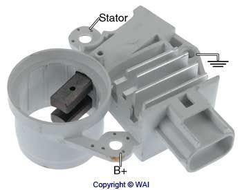 Régulateur d'alternateur WAI — 12V, 11,989cm