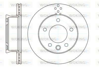 WOKING D61275.10 Тормозные диски для MERCEDES-BENZ SPRINTER 3-t c бортовой платформой/ходовая часть (B903) 311 CDI 4x4