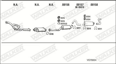 Изпускателна система WALKER VO78004