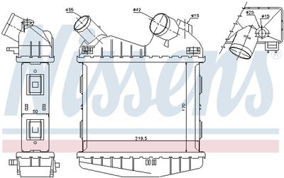 INTERCOOLER COMPRESOR NISSENS 96499 4