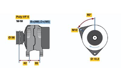 generátor BOSCH 0 123 510 045