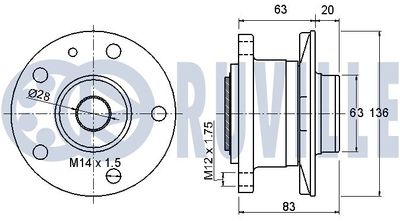 SET RULMENT ROATA RUVILLE 221321 1