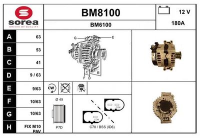 GENERATOR SNRA BM8100