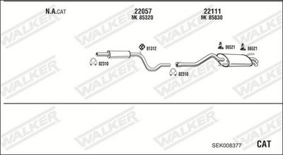 Изпускателна система WALKER SEK008377