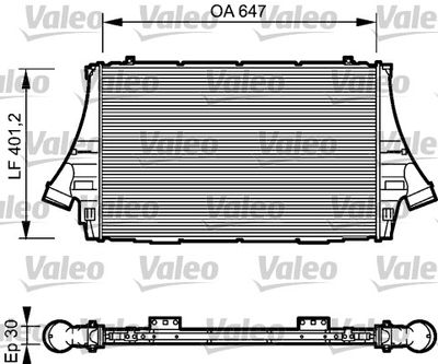 VALEO 817998 Інтеркулер для SAAB (Сааб)