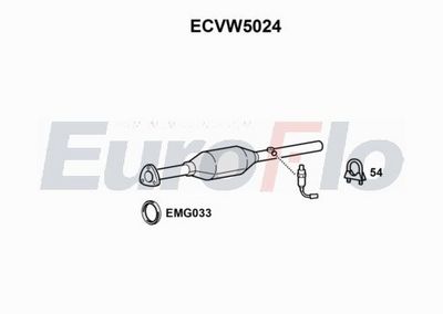 Katalizator EUROFLO 1J0131089AX