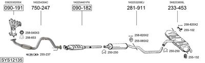 Изпускателна система BOSAL SYS12135