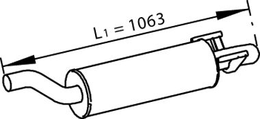 Tłumik środkowy DINEX 56351