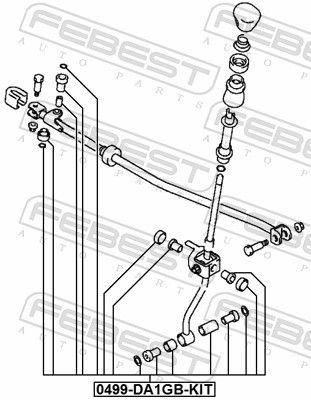 LAGAR LEVIER DE SCHIMBARE VITEZE FEBEST 0499DA1GBKIT 1
