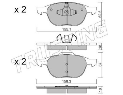 SET PLACUTE FRANA FRANA DISC TRUSTING 5500