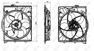 VENTILATOR RADIATOR NRF 47862 1