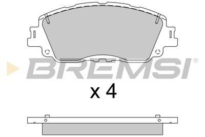 Комплект тормозных колодок, дисковый тормоз BREMSI BP3785 для LEXUS UX