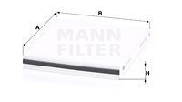 Filter, kupéventilation MANN-FILTER CU 22 003