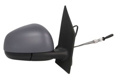 Zijspiegel Rechts (mechanisch, in reliëf, under-coated, met temperatuursensor) past: SMART FORTWO 453 07.14-
