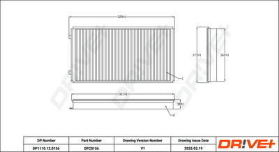 FILTRU AER HABITACLU DR!VE+ DP1110120156