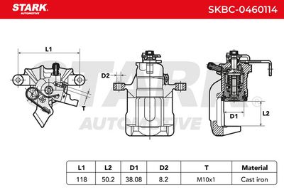 спирачен апарат STARK SKBC-0460114