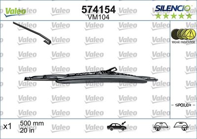 VALEO 574154 Щетка стеклоочистителя  для BMW Z3 (Бмв З3)
