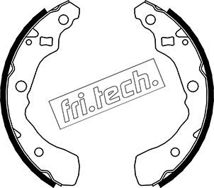 Комплект тормозных колодок fri.tech. 1026.349 для DAIHATSU YRV