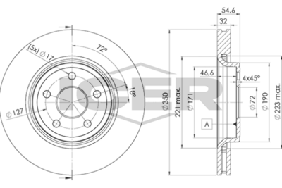 спирачен диск ICER 78BD5152-2