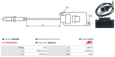 SENZOR NOX INJECTIE ADITIV AS-PL NOX9558 2