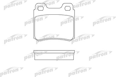 Комплект тормозных колодок, дисковый тормоз PATRON PBP586